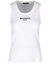 Balmain - 100% Cotton Top - Lyst