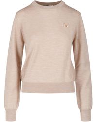 Maison Kitsuné - Baby Fox Merino Wool Sweater - Lyst