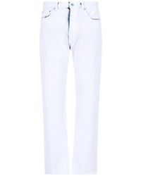 Maison Margiela - Straight Jeans With Coated Design - Lyst