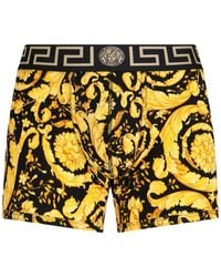Versace - "barocco" Long Boxer Shorts - Lyst