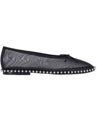 Alexander Wang - Lina Studded Mesh Ballerinas - Lyst
