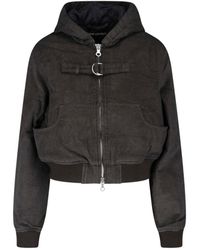 Our Legacy - Cropped Textured Hooded Jacket - Lyst
