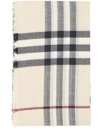 Burberry - Sciarpa In Lana "Check" - Lyst