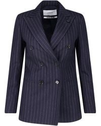 Lardini - Double-Breasted Wool Blazer - Lyst