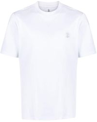 Brunello Cucinelli - T-shirt in cotone - Lyst