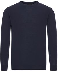 Zanone - Slim Fit Crew Neck Sweater - Lyst