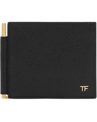 Tom Ford - Hammered Leather Wallet With Money Clip - Lyst