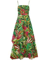 FARM Rio - Long Tropical Dress With Thin Straps - Lyst
