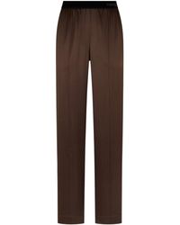 Tom Ford - Stretch Silk Satin Trousers - Lyst