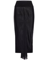 Rick Owens - Asymmetric Midi Skirt - Lyst