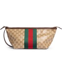 Gucci - Small Toiletry Case Gg With Web Ribbon - Lyst