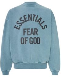 Fear Of God - 90's Crew Neck Cotton Campus Sweatshirt - Lyst