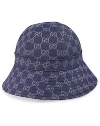 Gucci - Cappello clotche in tessuto gg - Lyst