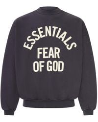 Fear Of God - 90's Crew Neck Cotton Campus Sweatshirt - Lyst