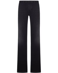 Gucci - Stretch Cotton Denim Trousers - Lyst