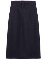 Prada - Chevron Midi Skirt - Lyst