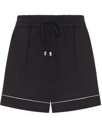 Sportmax - Satin Jogger Shorts - Lyst