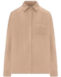Max Mara - Siamese Silk Canvas Shirt - Lyst