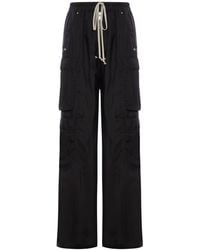 Rick Owens - Cupro Cargo Pants - Lyst