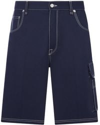 Fendi - Cotton Canvas Cargo Bermuda Shorts - Lyst