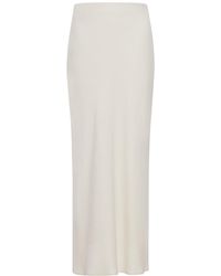Brunello Cucinelli - Fluid Bias-Cut Skirt - Lyst