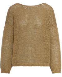 Roberto Collina - Openwork Sweater With Dropped Shoulders - Lyst