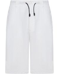 Transit - Linen Bermuda Shorts With Drawstring - Lyst