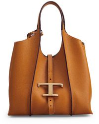 Tod's - SHOPPING TIMELESS IN PELLE MINI - Lyst
