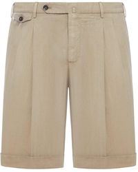 PT Torino - Linen Blend Bermuda Shorts - Lyst