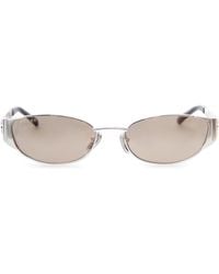 Gucci - Tone Oval Sunglasses - Lyst