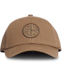 Stone Island - Cappello da baseball con logo - Lyst