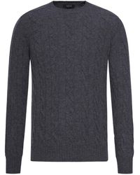 Nome G - Shetland Wool Cable-Knit Crewneck - Lyst