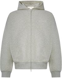 Fear Of God - Cotton Blend Zip-Up Hoodie - Lyst