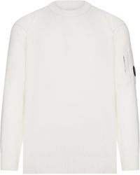 C.P. Company - Crew Neck Wool Sweater - Lyst