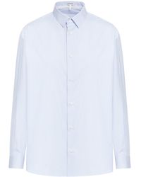 Loewe - Double Layer Shirt In Cotton And Silk - Lyst