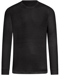 120% Lino - Long Sleeves Linen Tshirt - Lyst