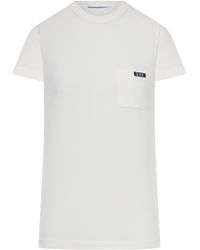 Prada - Crew Neck T-Shirt - Lyst