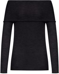 Roberto Collina - Silk And Cashmere Boat Neck Sweater - Lyst
