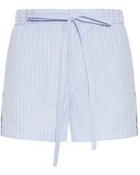 Gucci - Pantaloncino in cotone a righe - Lyst