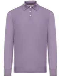 Brunello Cucinelli - Purple Amaranth Polo Shirt - Lyst