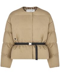Dior - Down Jacket With Belt - Lyst