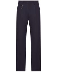 Prada - Tailored Cotton Poplin Trousers - Lyst