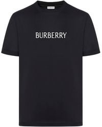 Burberry - Cotton T-shirt With Printed Logo - Lyst