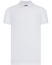 Fay - Cotton Piquet Polo Shirt With Logo - Lyst
