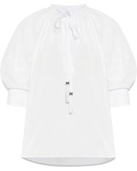 Max Mara - Cotton Shirt With Balloon Sleeves - Lyst