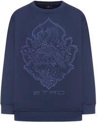 Etro - Sweatshirt With Embroidered Print - Lyst