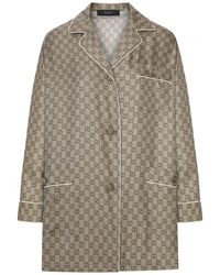 Gucci - Camicia in twill di seta stampata - Lyst