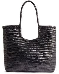 Dragon Diffusion - Ns Diagonal Leather Tote Bag - Lyst