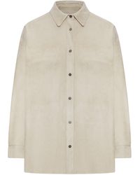 Salvatore Santoro - Suede Overshirt - Lyst