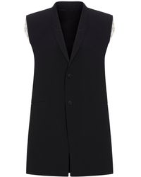 Rick Owens - Tailored Wool Vest - Lyst